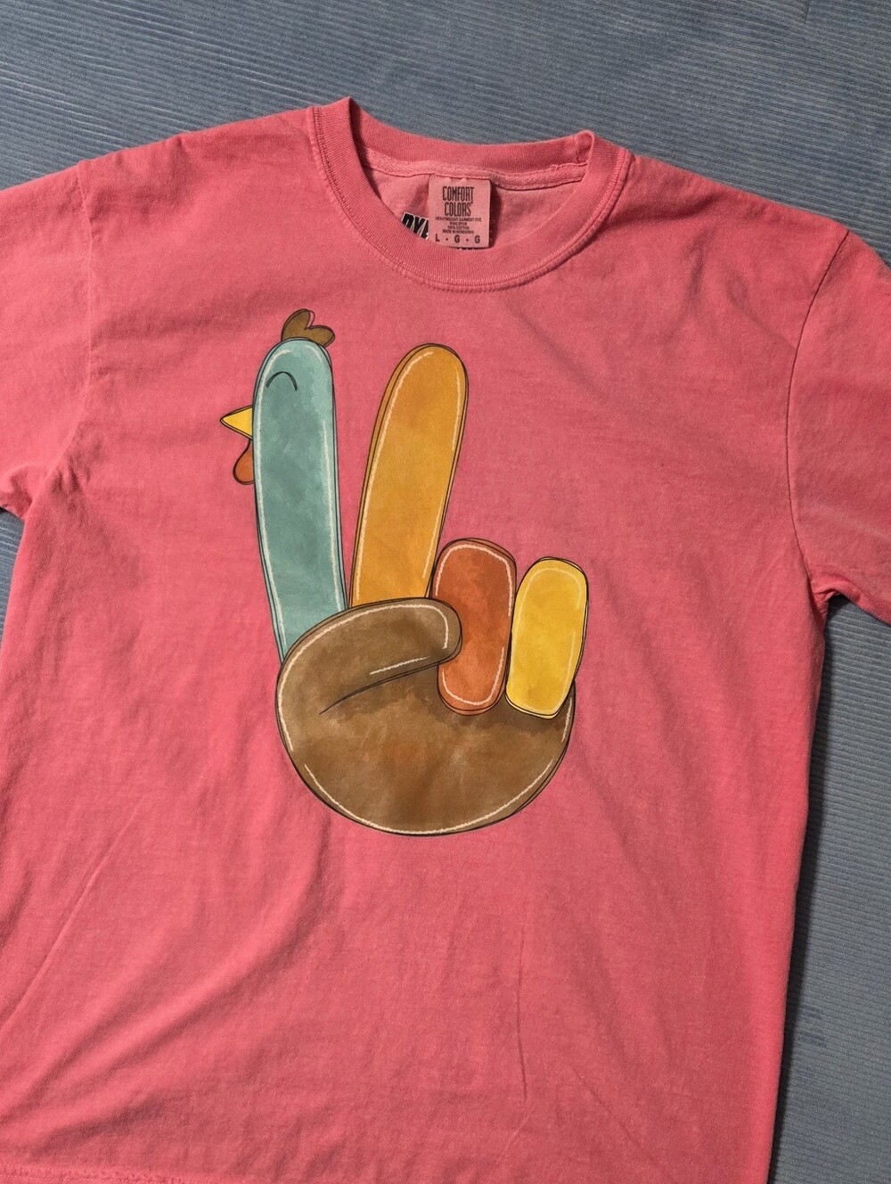 Thanksgiving Peace Hand Graphic Tee